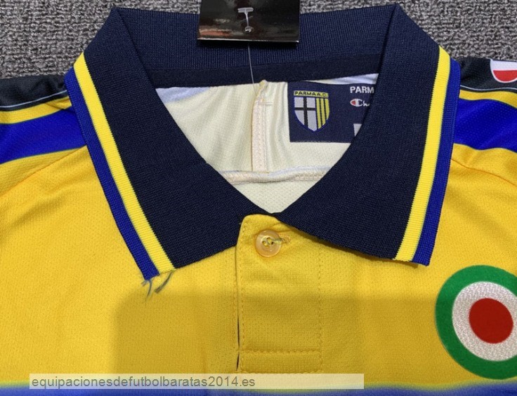 Nuevo 1ª Manga Larga Parma 1999 2000 Azul Amarillo Baratas